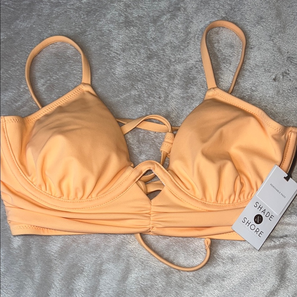 Shade & Shore Apricot Bikini Top